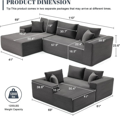 Lumen Boneless Cloud Couch "NINE"