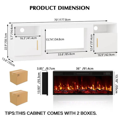Lumen Fireplace TV Stand