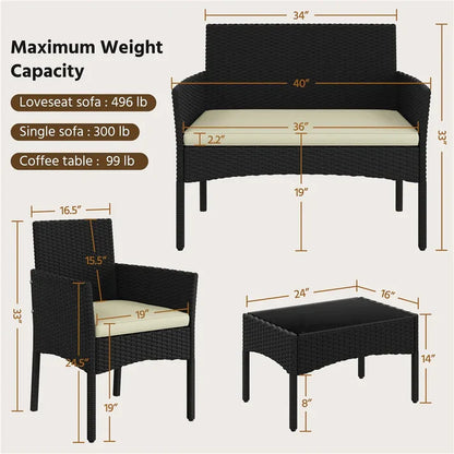 4-Piece Outdoor Reception Set